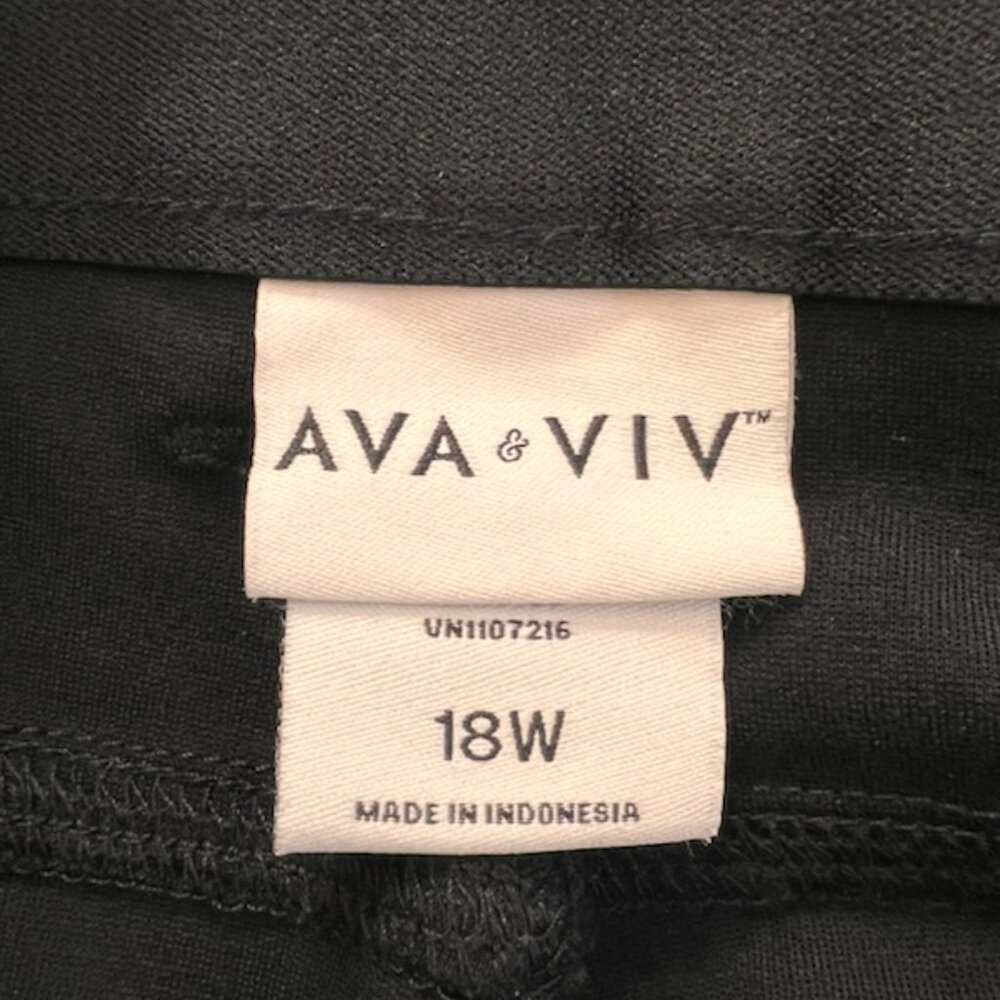 Women’s Black Stretch Slim Pants - Picture 3 of 6